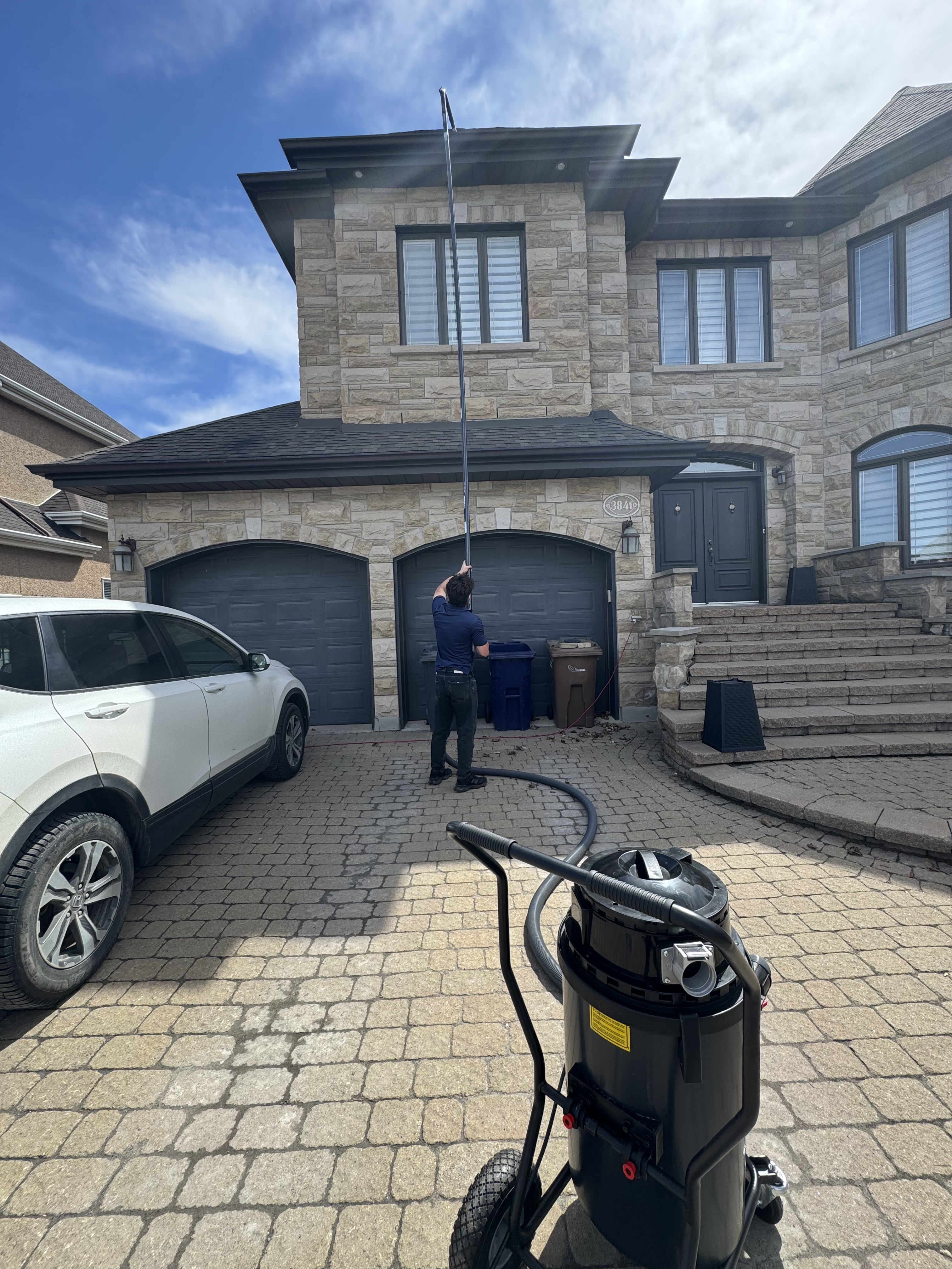 Lavage de vitres maison moderne soleil Laurentides