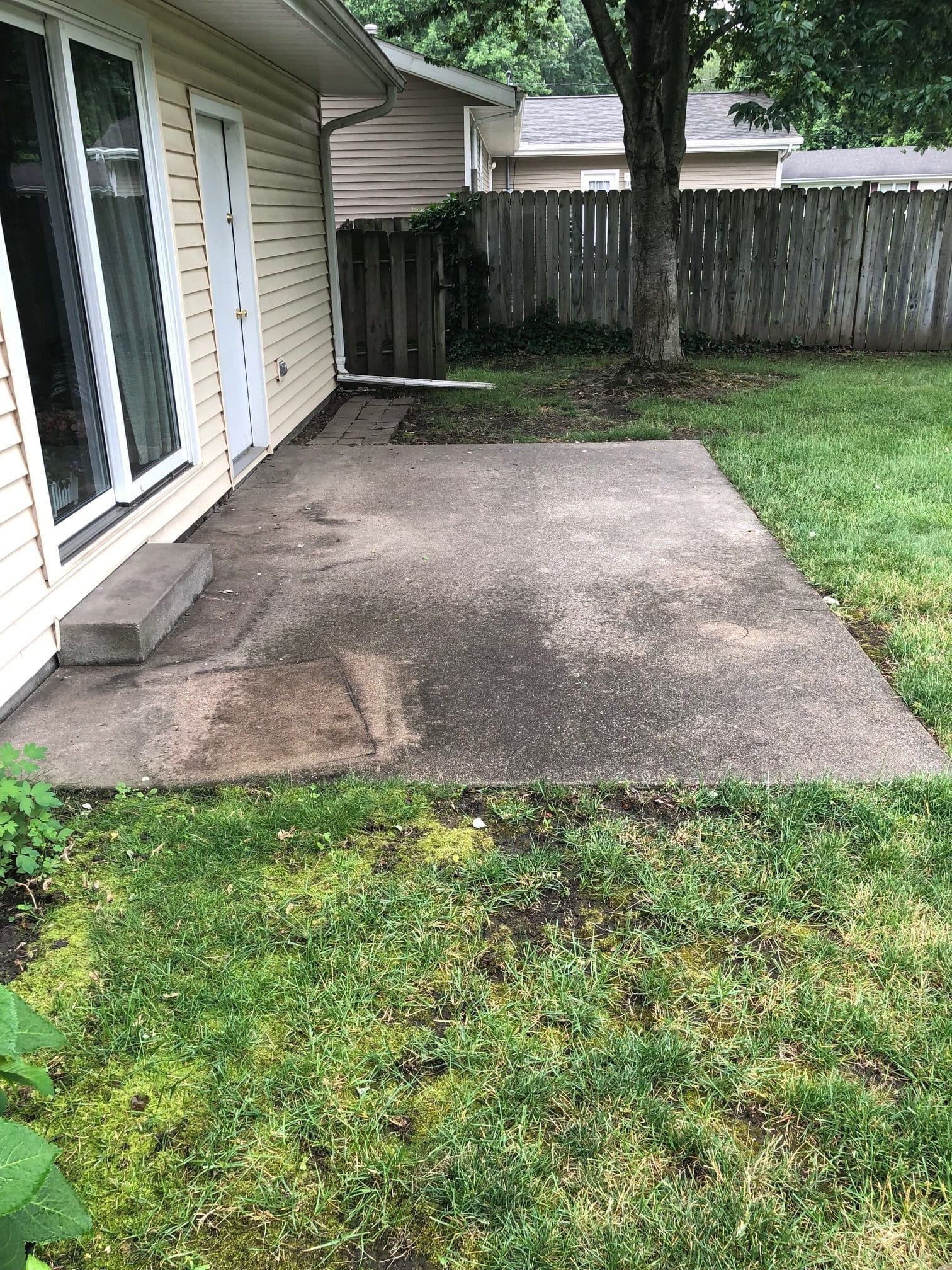 Terrasse sale &ndash; avant haute pression