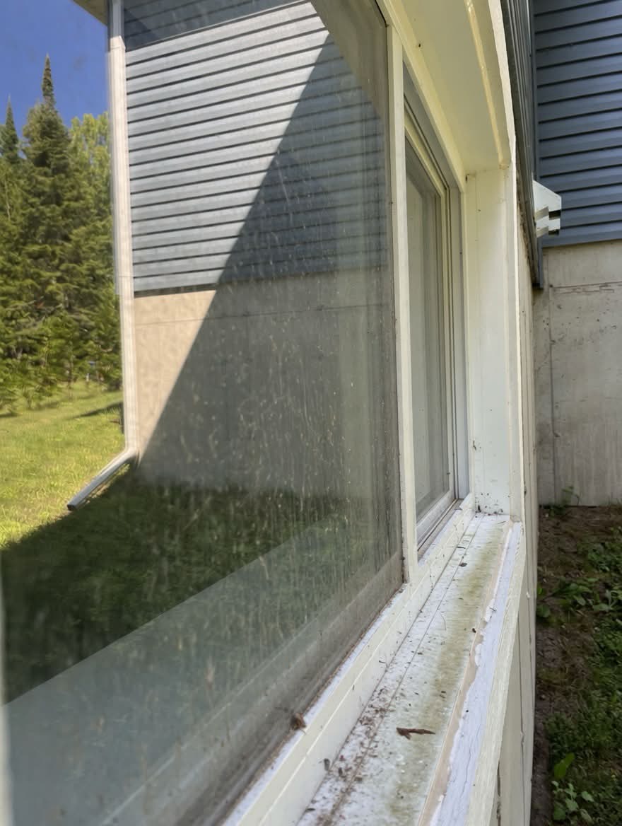 Vitres sales &ndash; avant nettoyage